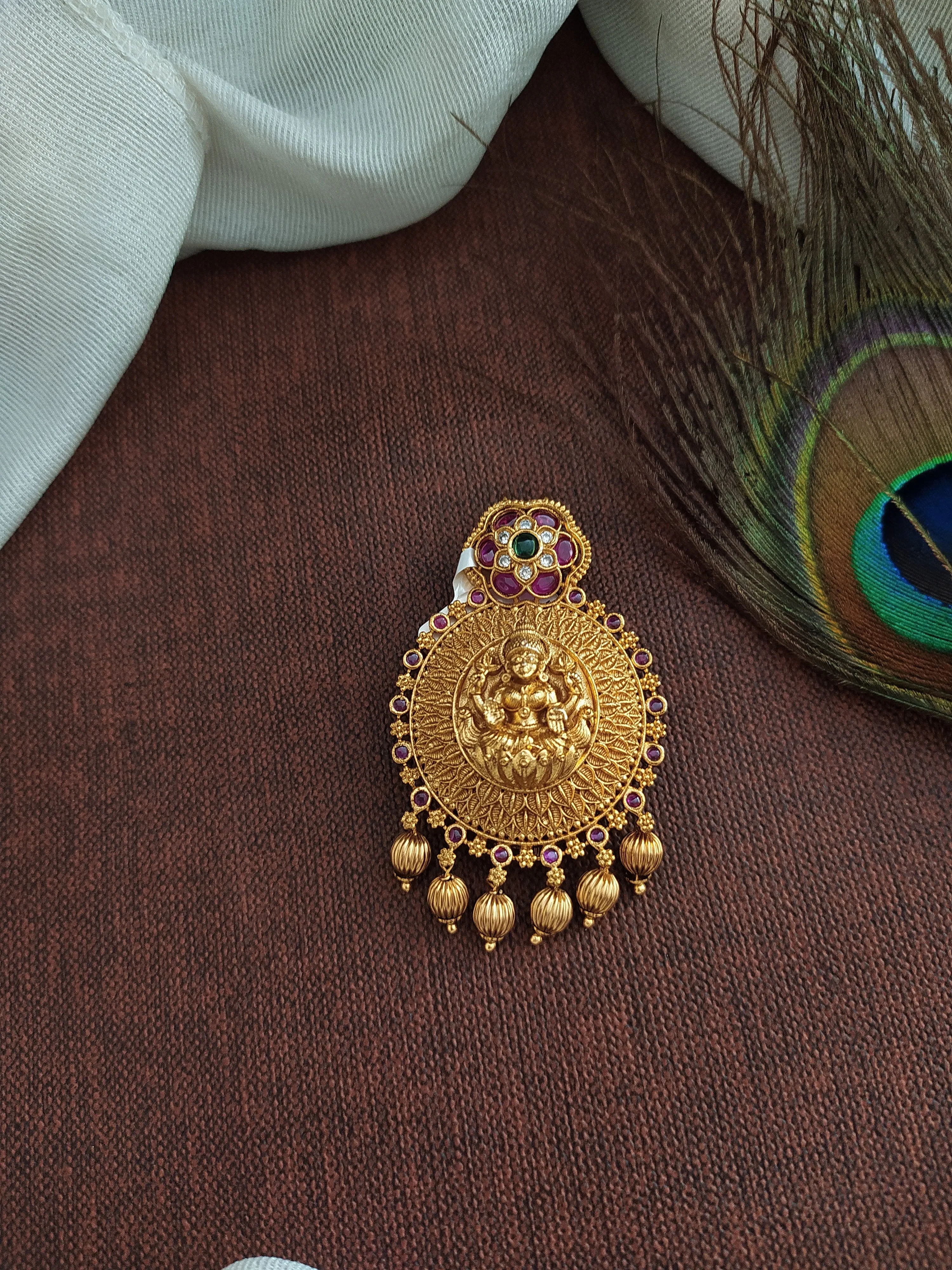 Antique Lakshmi Hair Brooch