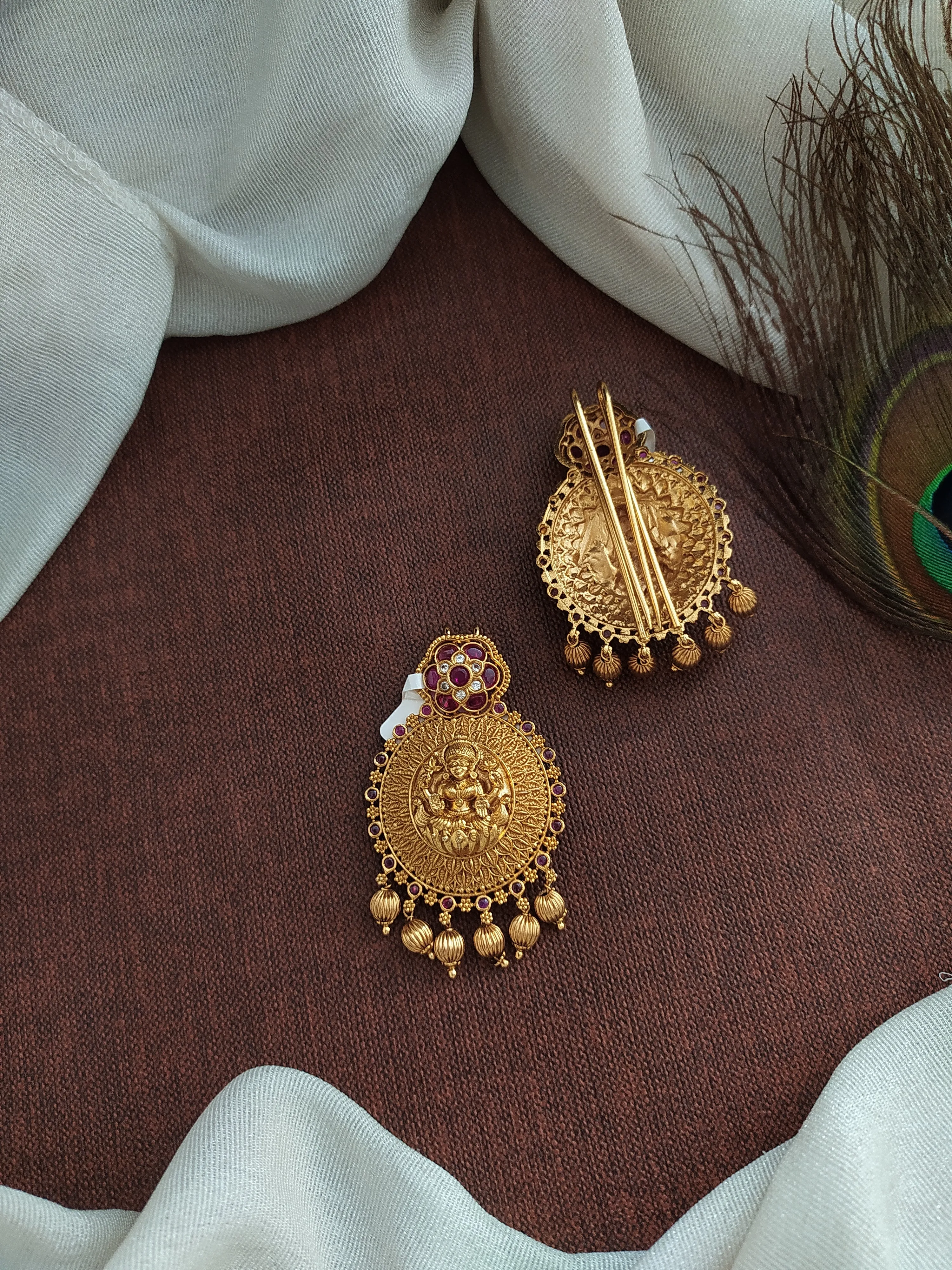 Antique Lakshmi Hair Brooch