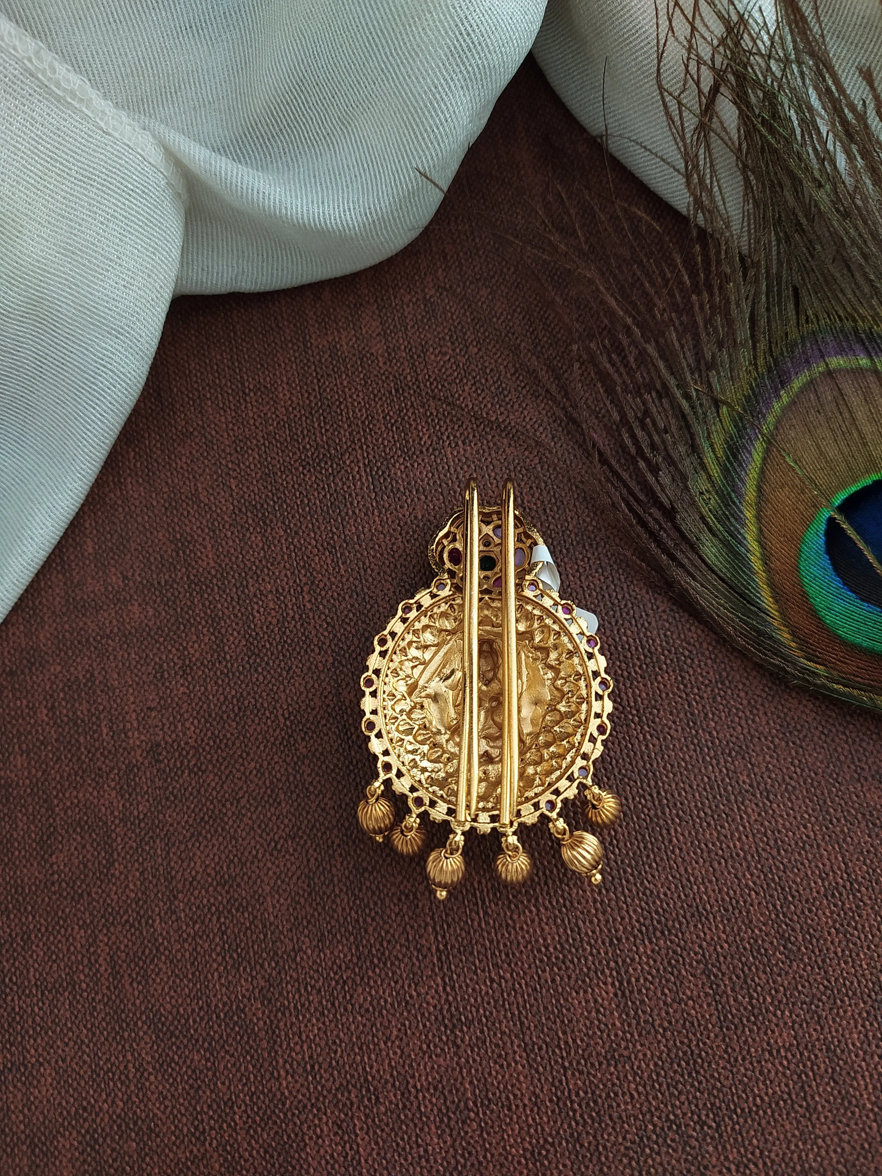 Antique Lakshmi Hair Brooch