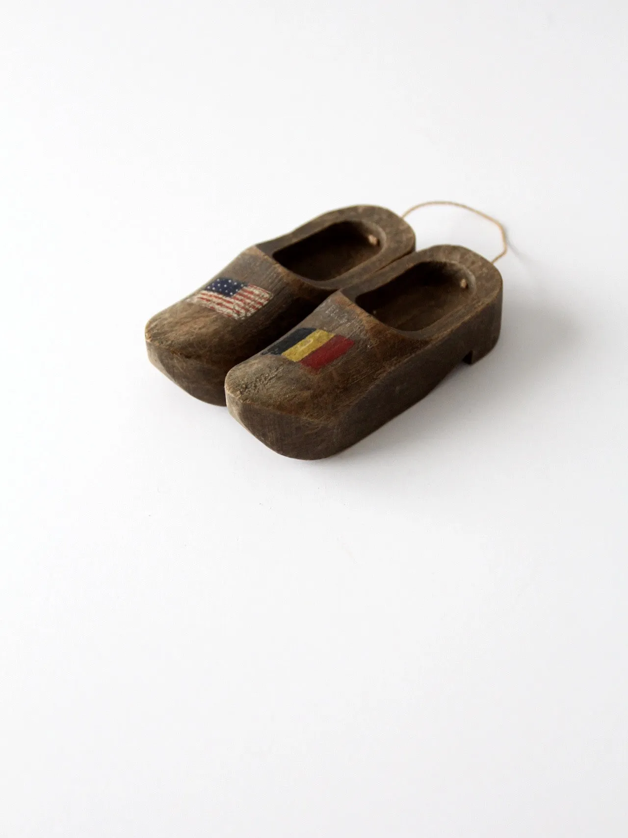 antique wooden clogs ornament