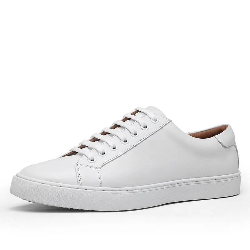 Antonios Genuine Leather White Shoes