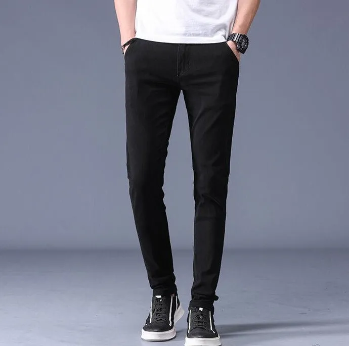 Antonios Slim Fit Cotton Stretch Trousers Men