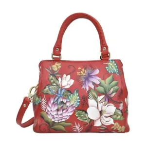 Anuschka Crimson Garden Handbag