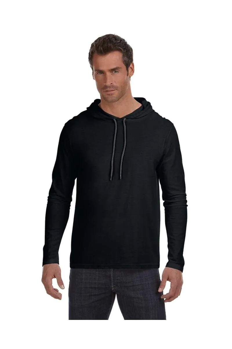 Anvil 987AN: Adult Lightweight Long-Sleeve Hooded T-Shirt