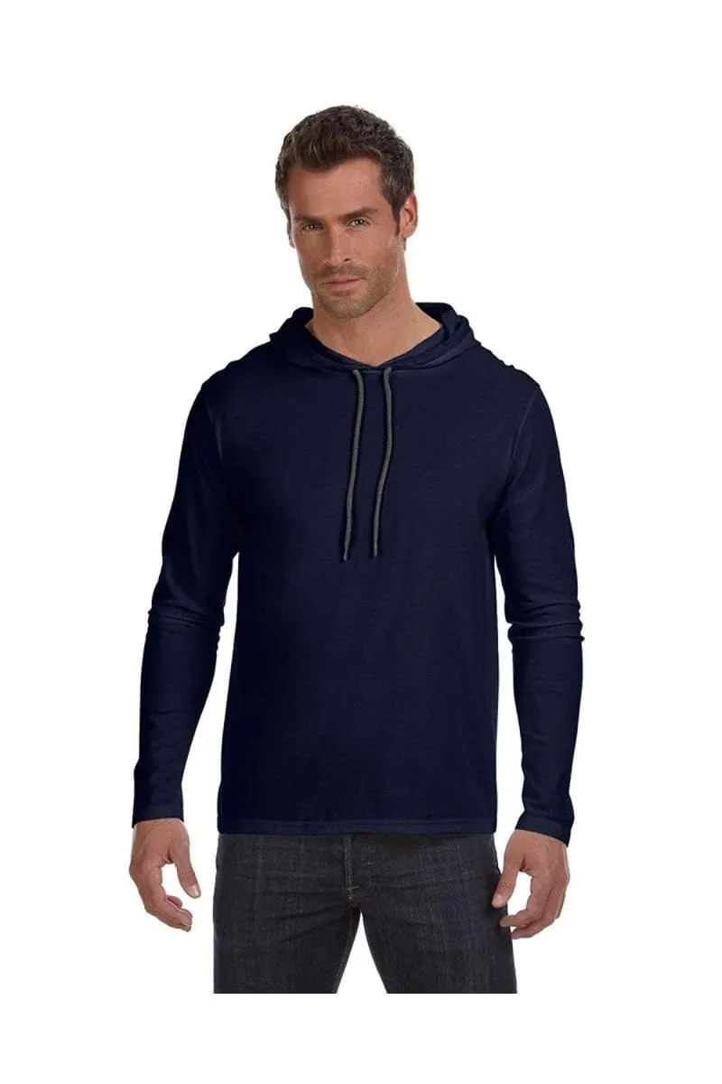 Anvil 987AN: Adult Lightweight Long-Sleeve Hooded T-Shirt