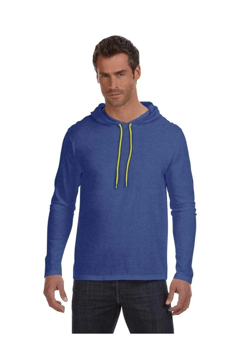 Anvil 987AN: Adult Lightweight Long-Sleeve Hooded T-Shirt