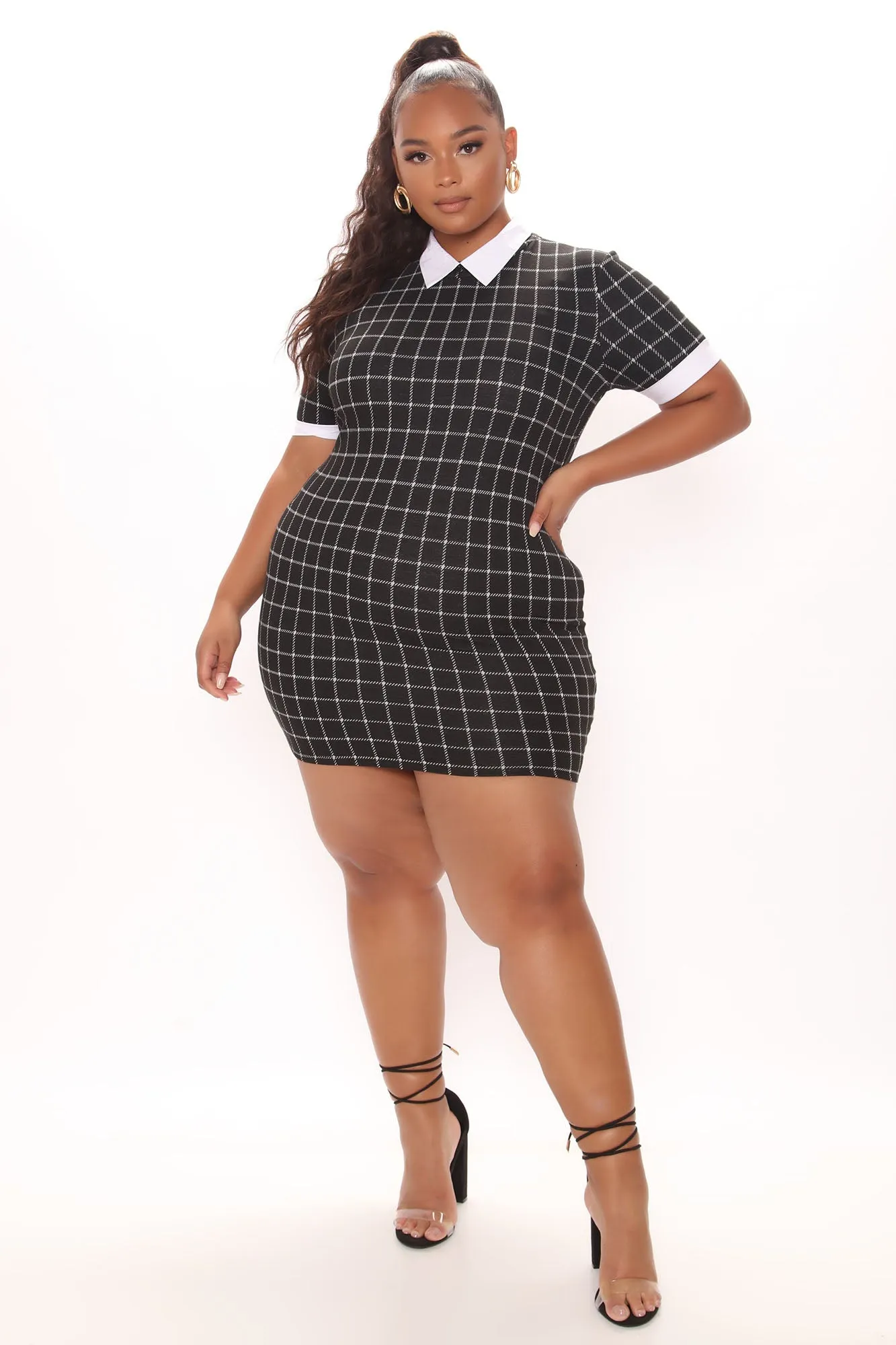 Any Day Of The Week Collared Dress - Black