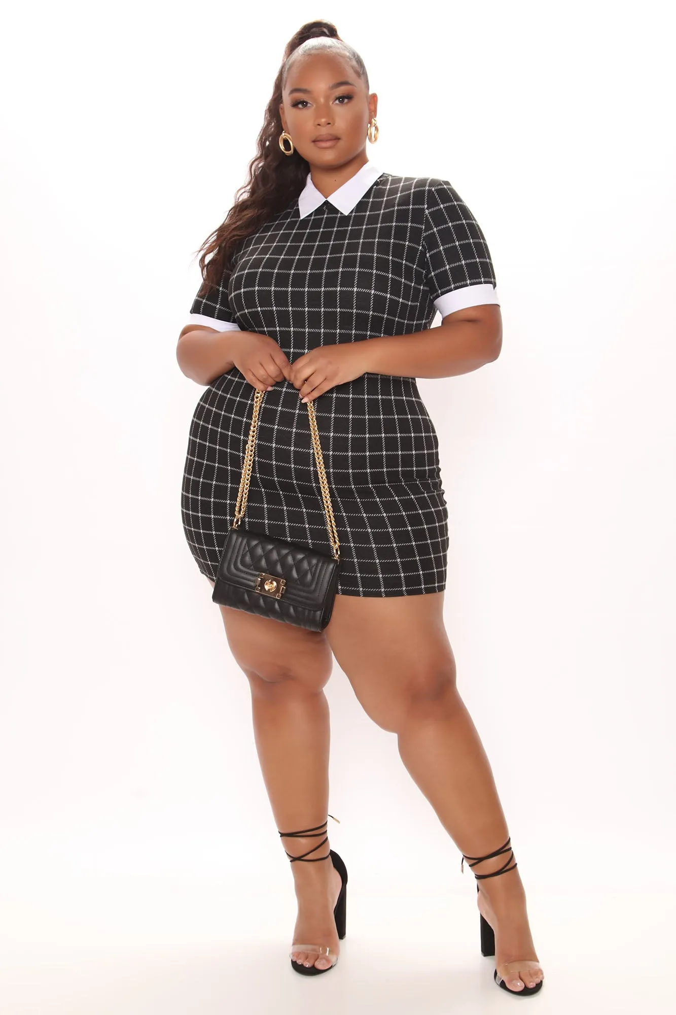 Any Day Of The Week Collared Dress - Black