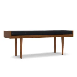 Anya - Ottoman Bench - Black