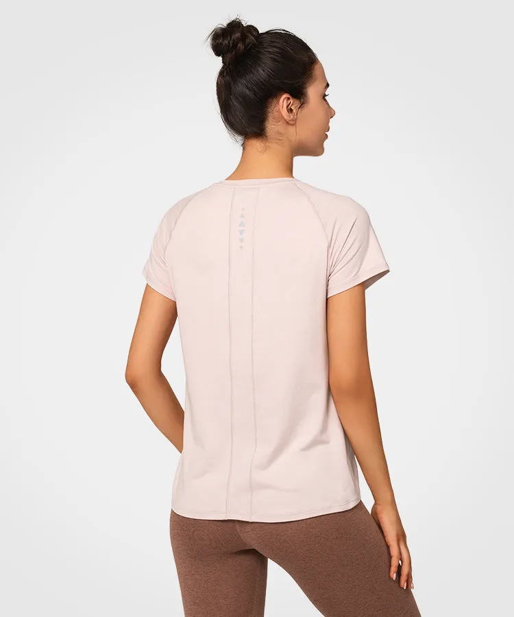 Anywhere Round Neckline Yoga T-shirt | Women's Sports T-shirt