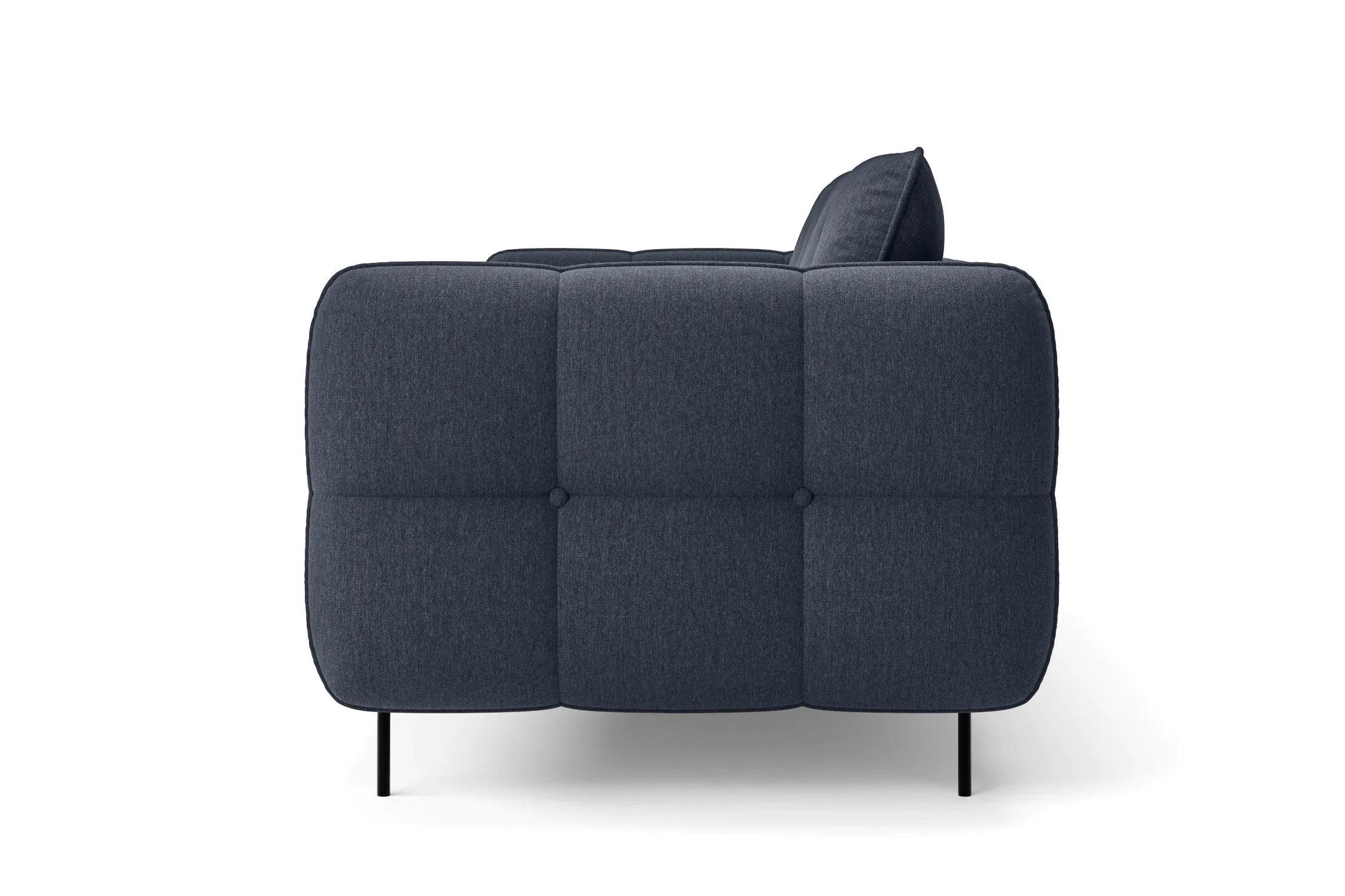 Anzio 2 Seater Sofa Dark Blue Linen Fabric