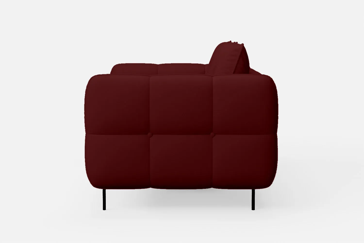 Anzio 2 Seater Sofa Red Leather