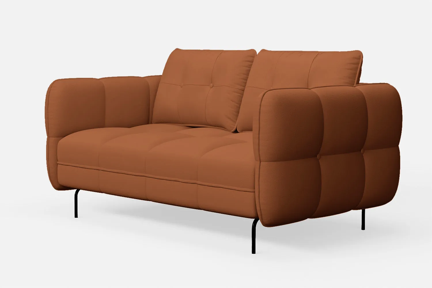 Anzio 2 Seater Sofa Tan Brown Leather