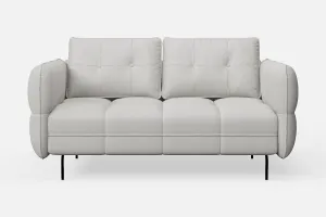 Anzio 2 Seater Sofa White Leather