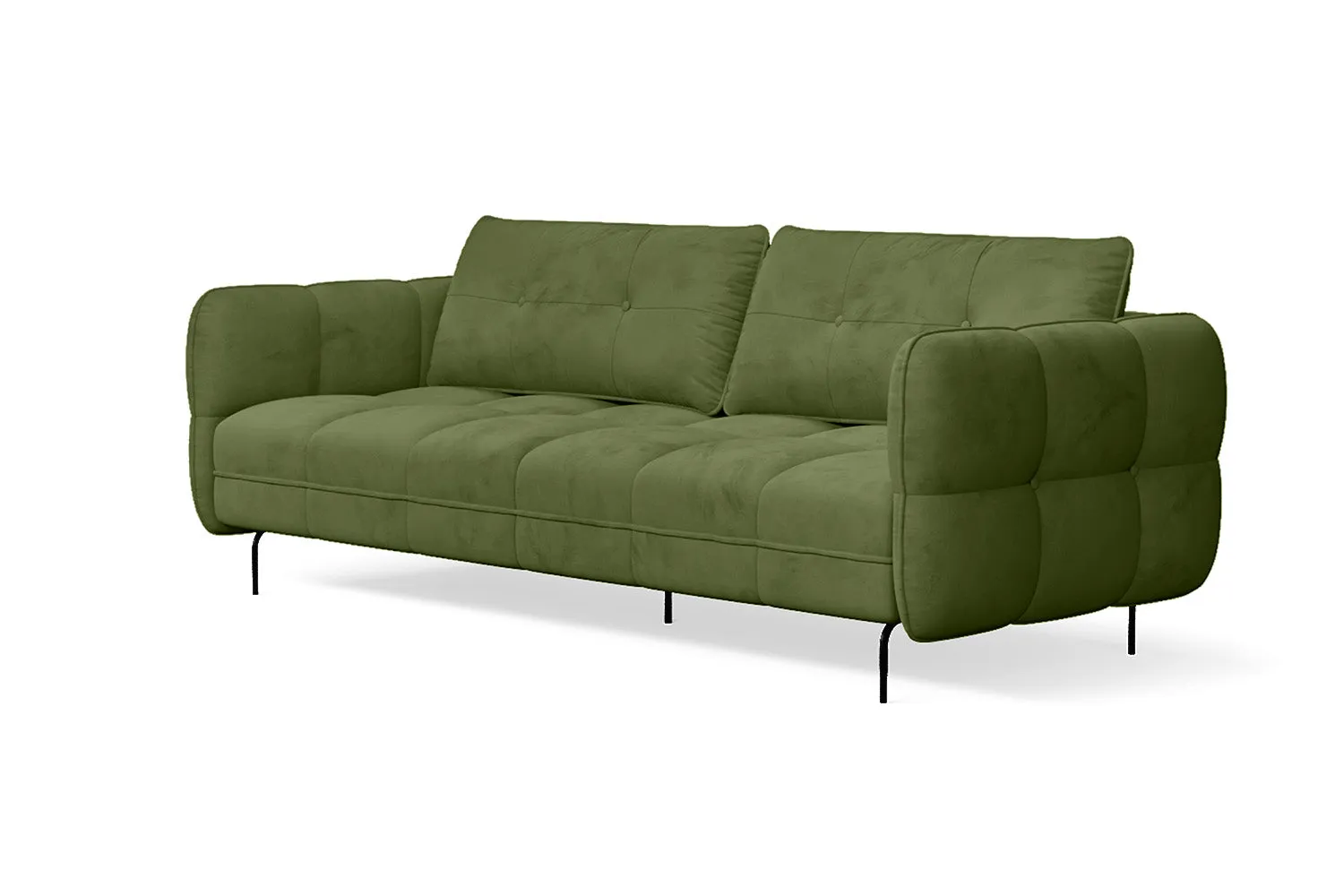 Anzio 3 Seater Sofa Lime Velvet