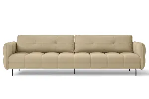 Anzio 4 Seater Sofa Beige Linen Fabric