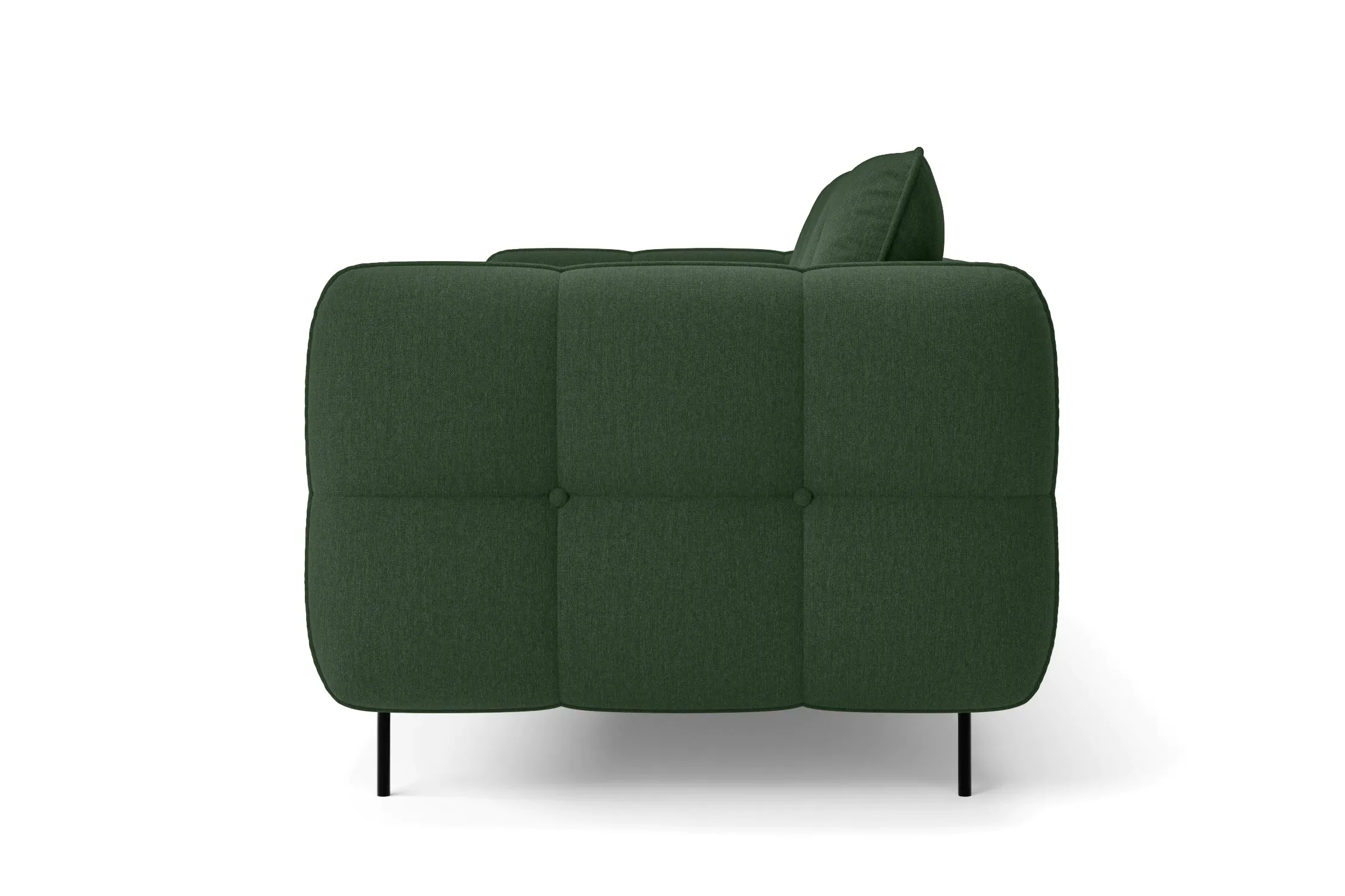 Anzio 4 Seater Sofa Forest Green Linen Fabric