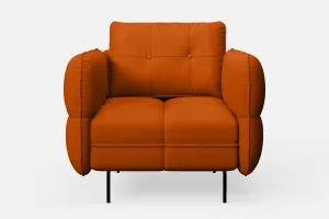 Anzio Armchair Orange Leather