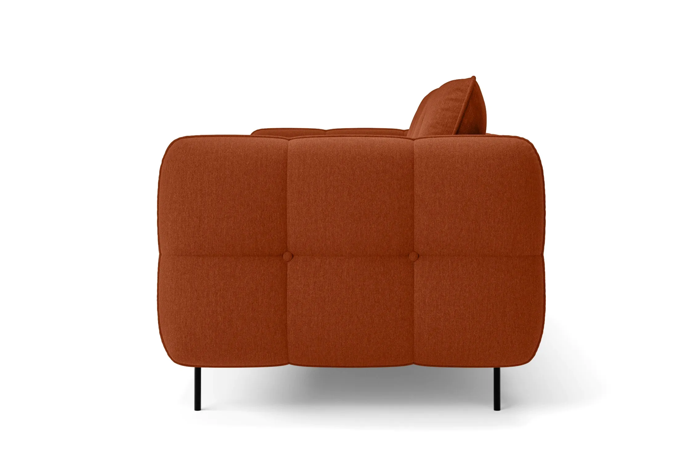 Anzio Armchair Orange Linen Fabric