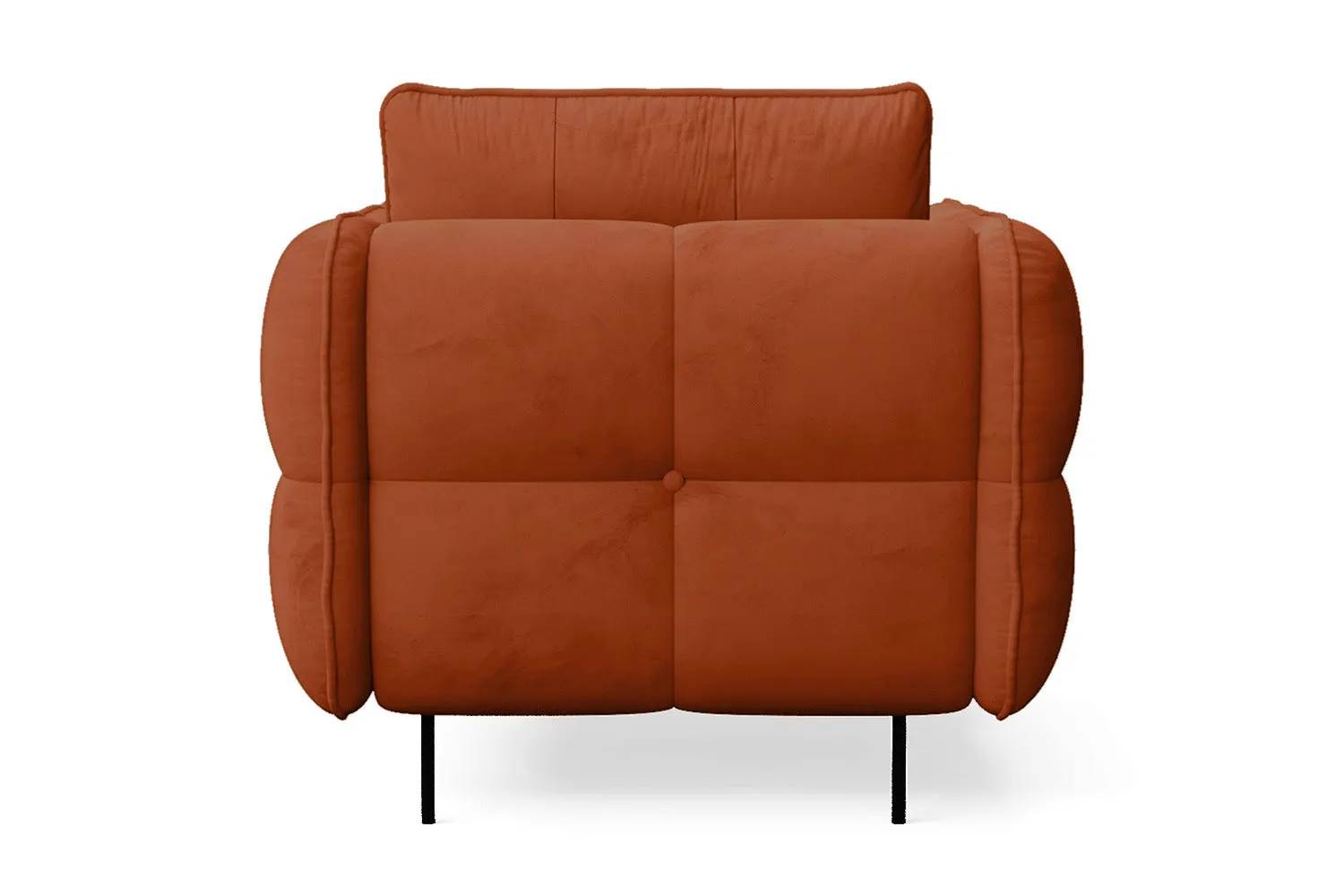 Anzio Armchair Orange Velvet