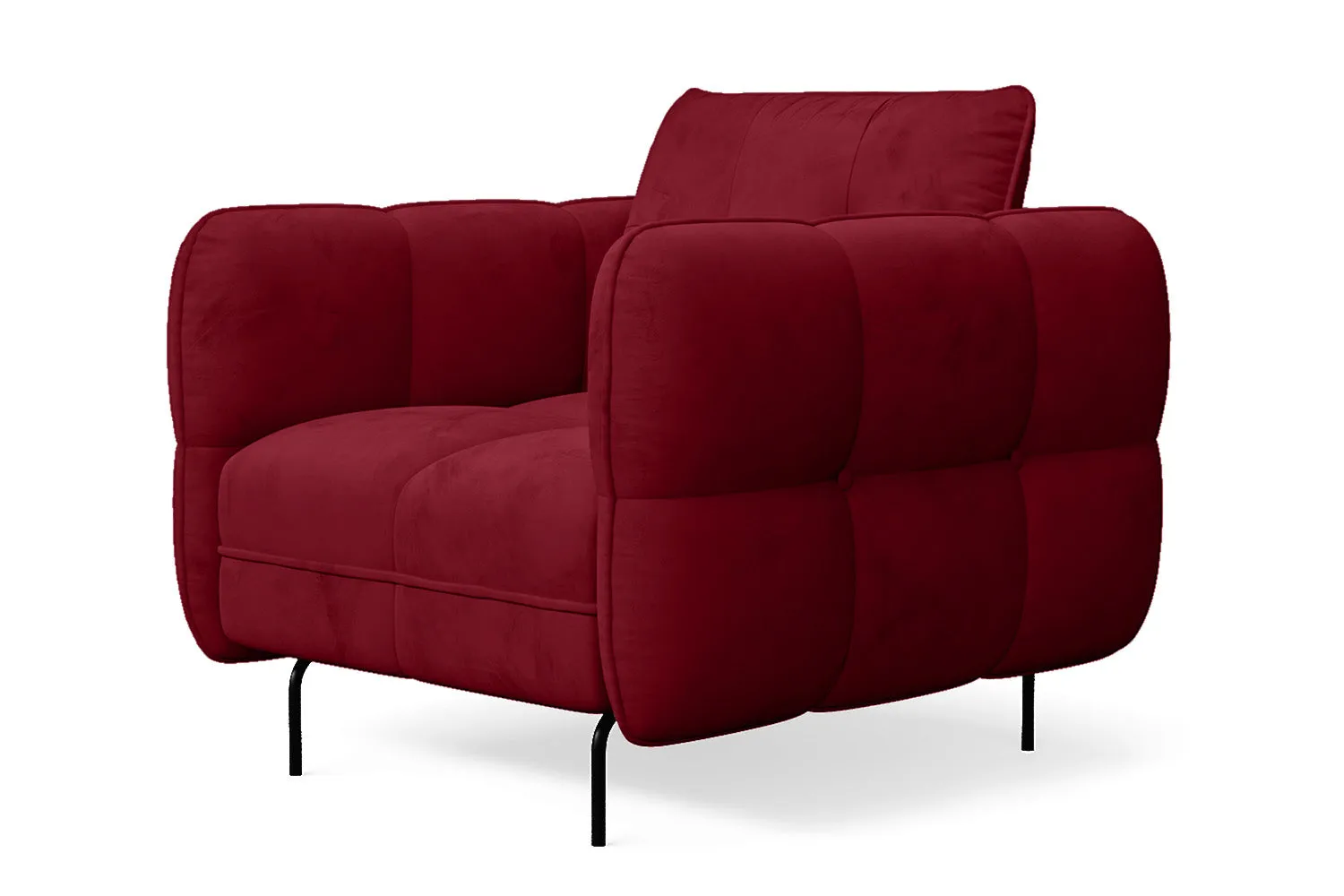 Anzio Armchair Red Velvet