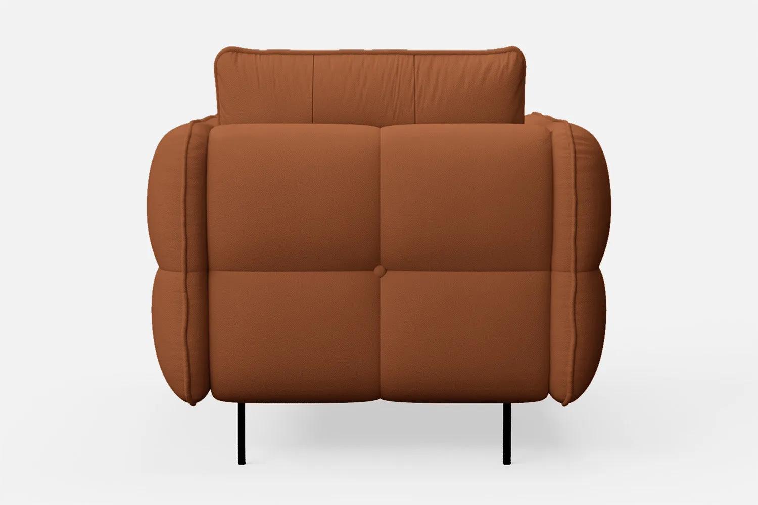 Anzio Armchair Tan Brown Leather