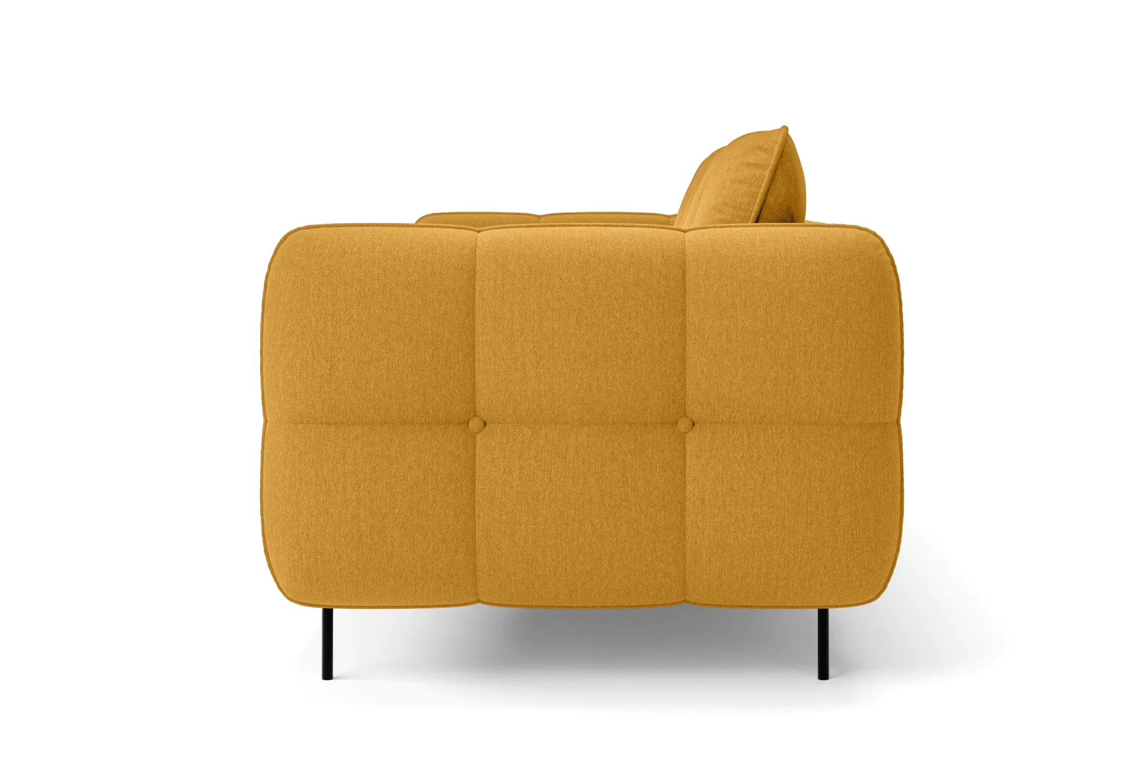 Anzio Armchair Yellow Linen Fabric