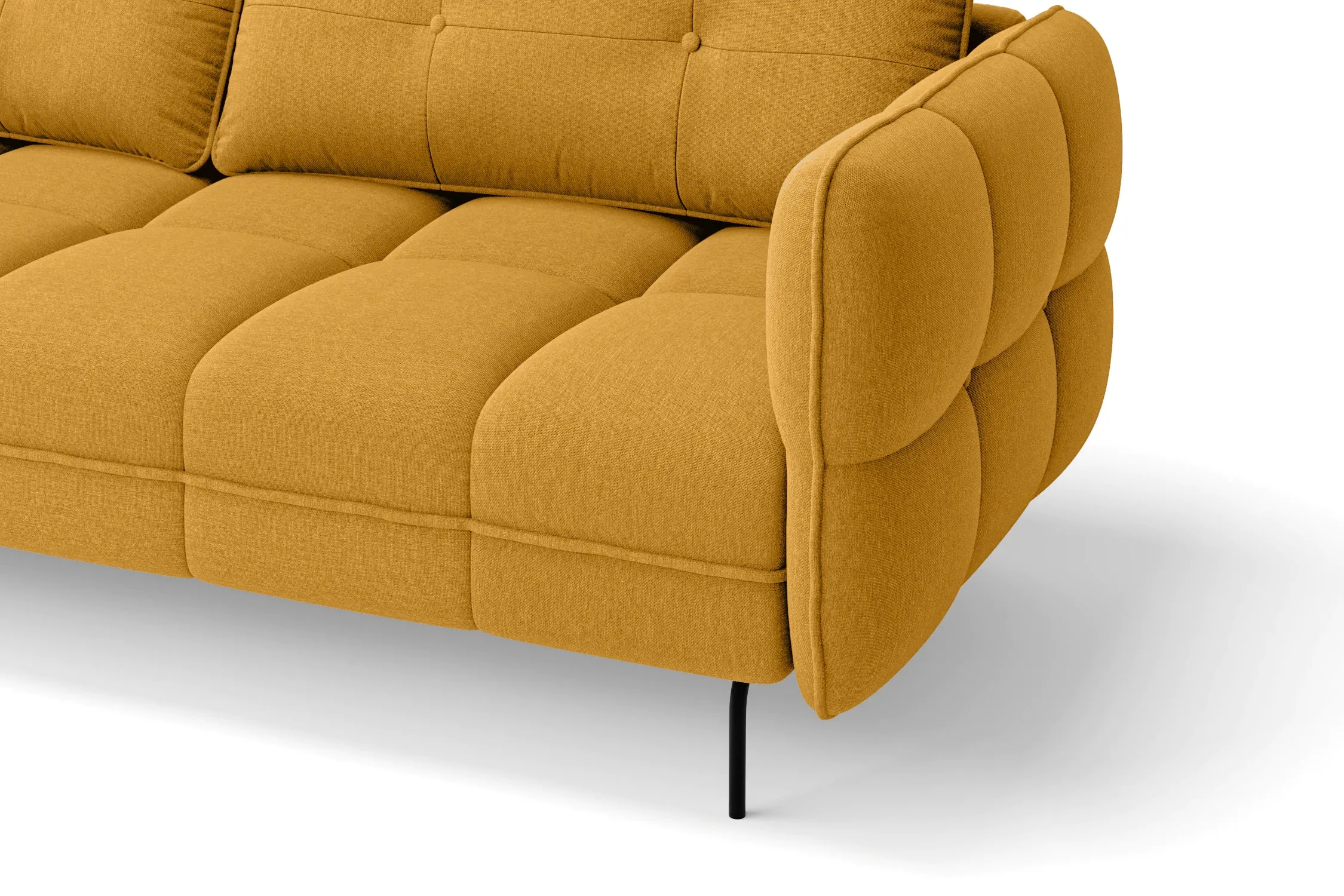 Anzio Armchair Yellow Linen Fabric