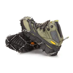 AOTU AT8601 8 Spikes Outdoor Climbing Crampon Snow Non-slip Shoe Cover (Black)