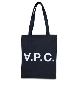 A.P.C. Blue Cotton Shopping Bag Women