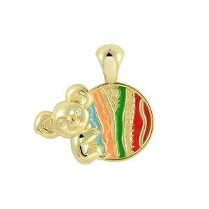 APORRO X COOGI Enamel Sweater Stripes Koala Pendant