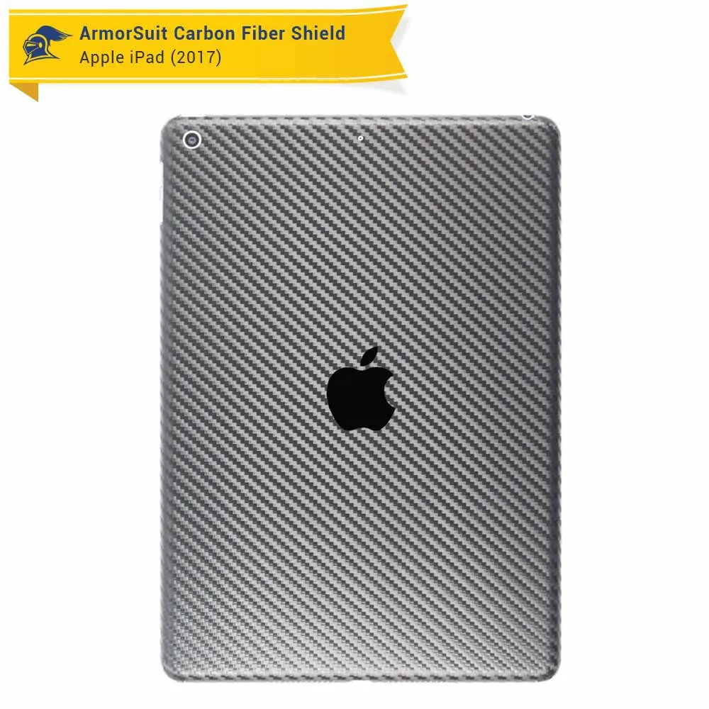 Apple iPad 9.7" (2017) WiFi ONLY Screen Protector   Carbon Fiber Skin