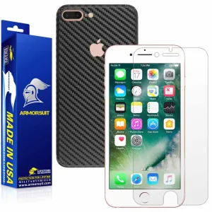 Apple iPhone 7 Plus Screen Protector   Carbon Fiber Full Body Skin Protector