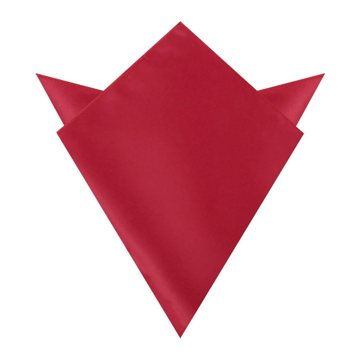 Apple Maroon Satin Pocket Square