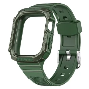 Apple Watch 40mm bi-color TPU cover with watch strap - Grass Green / Green