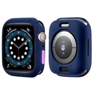 Apple Watch (41mm) candy color button TPU cover - Midnight Blue / Purple