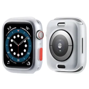 Apple Watch (41mm) candy color button TPU cover - Transparent / Red