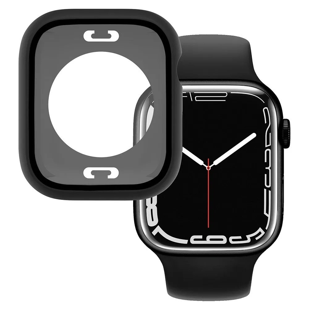 Apple Watch (41mm) elegant cover with built-in tempered glass - Black