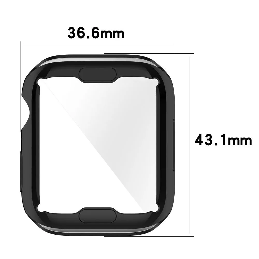 Apple Watch (41mm) stylish TPU cover - Black