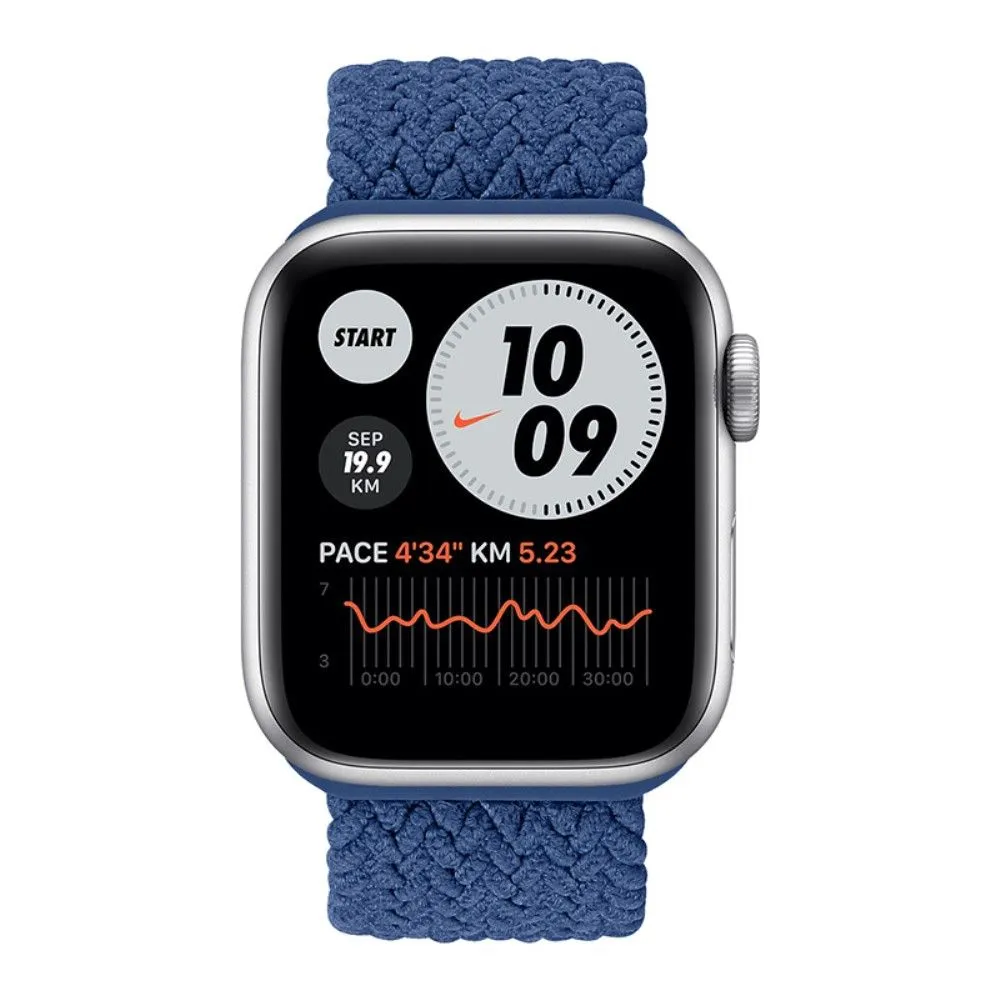 Apple Watch (45mm) elastic watch strap - Blue / Size: L