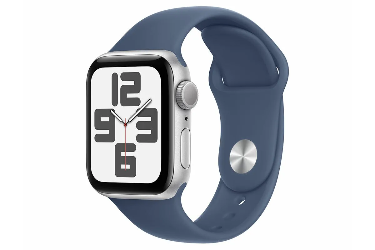 Apple Watch SE GPS | 40mm | Silver Aluminium Case with Denim Sport Band S/M