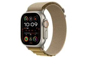 Apple Watch Ultra 2 GPS   Cellular | 49mm | Natural Titanium Case with Tan Alpine Loop Large