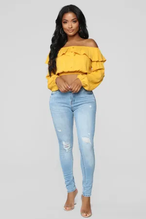 Appletini Ankle Jeans - Light Blue Wash