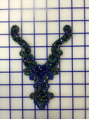 Applique - Iridescent Black and Blue/Green/Purple Close-Out