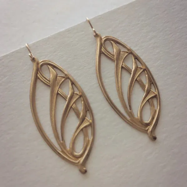 Applique Swirl Earrings