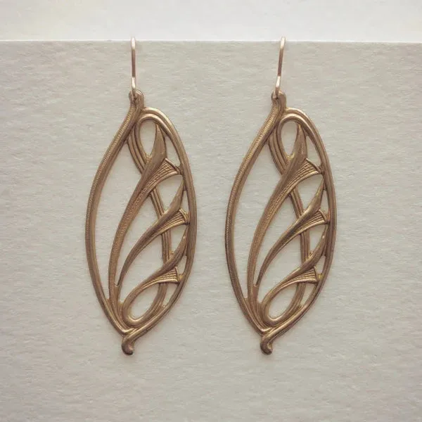 Applique Swirl Earrings