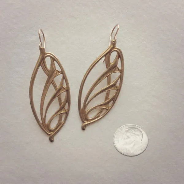 Applique Swirl Earrings