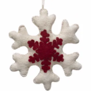 Appliqued Snowflake Ornament