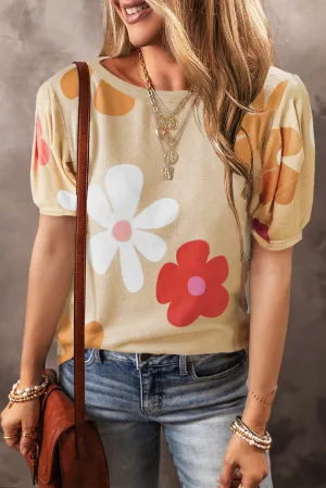 Apricot Flower Tee