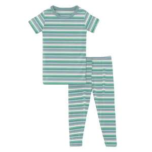 april showers stripe ss pajama set